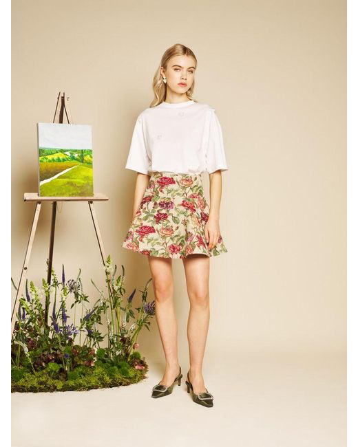 Sister Jane Multicolor Petunia Tapestry Mini Skirt