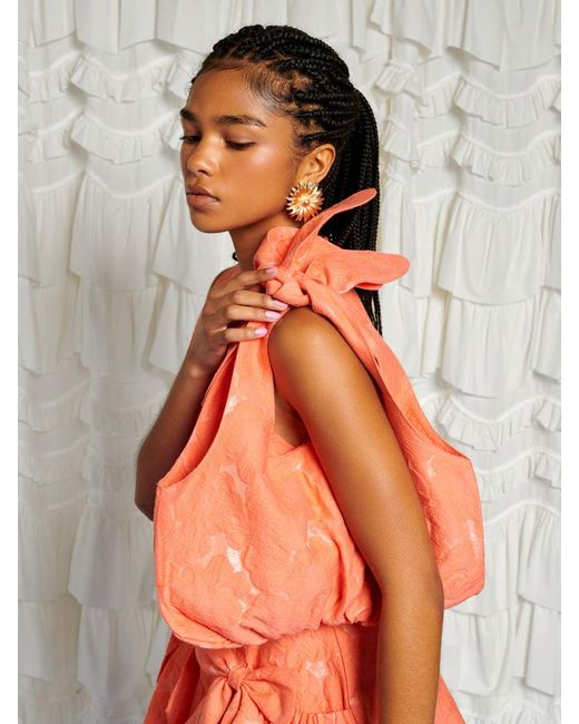 Sister Jane Orange Dream Tangerine Jacquard Mini Bag