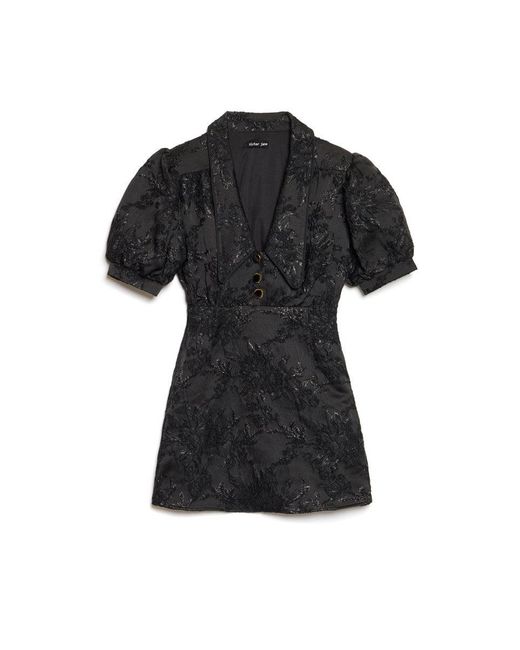 Sister Jane Black Eternal Jacquard Mini Dress