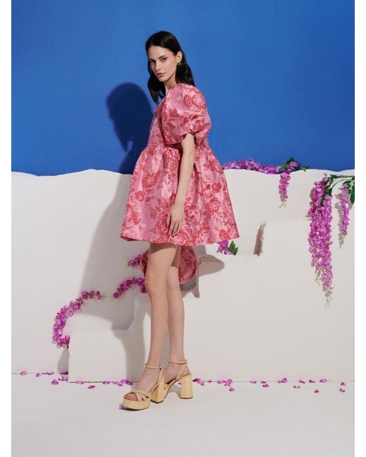 Sister Jane Pink Dream Elara Jacquard Mini Dress