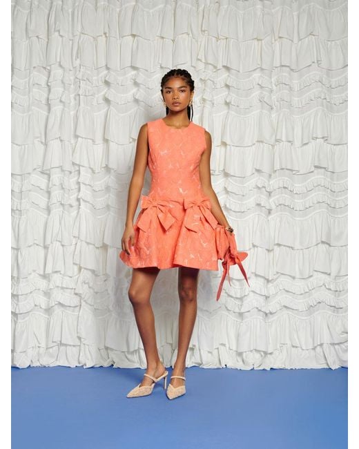 Sister Jane Multicolor Dream Tangerine Jacquard Mini Dress