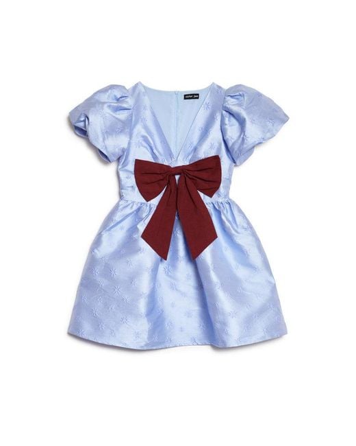 Sister Jane White Adele Bow Mini Dress