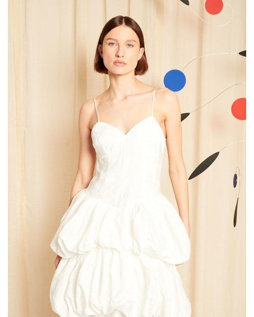 Sister Jane Natural Dream Ivoire Bubble Hem Maxi Dress
