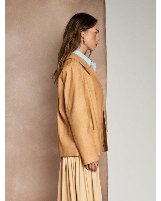 Sister Jane Natural Ghospell Camila Faux Leather Jacket