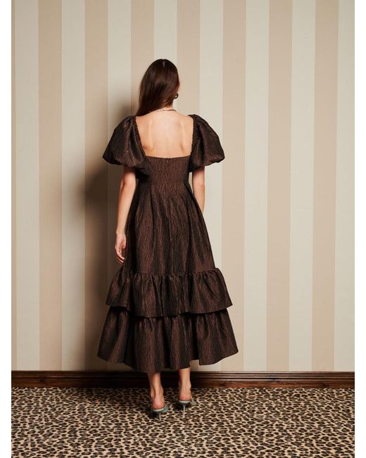 Sister Jane Natural Dream Antiques Jacquard Midi Dress