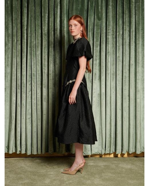 Sister Jane Green Dream Viola Jacquard Midi Dress