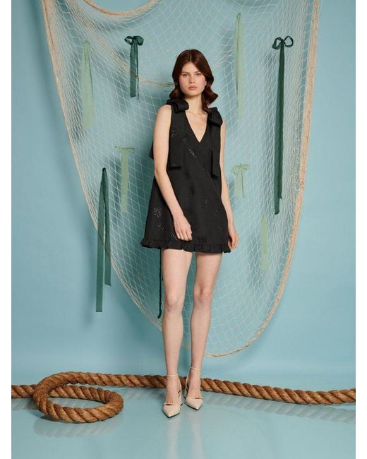 ワンピース sister jane / Bateau Bow Mini Dress Sister Jane Bateau Bow Mini Dress in Green | Lyst