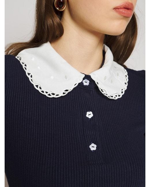 Sister Jane Red Elise Polo Top
