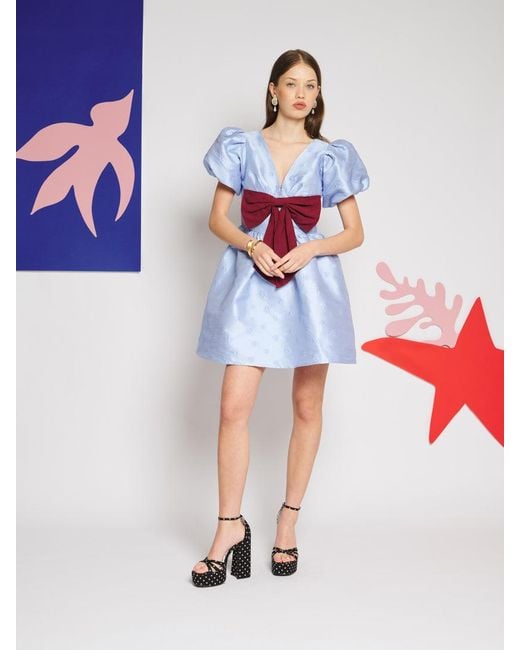 Sister Jane White Adele Bow Mini Dress