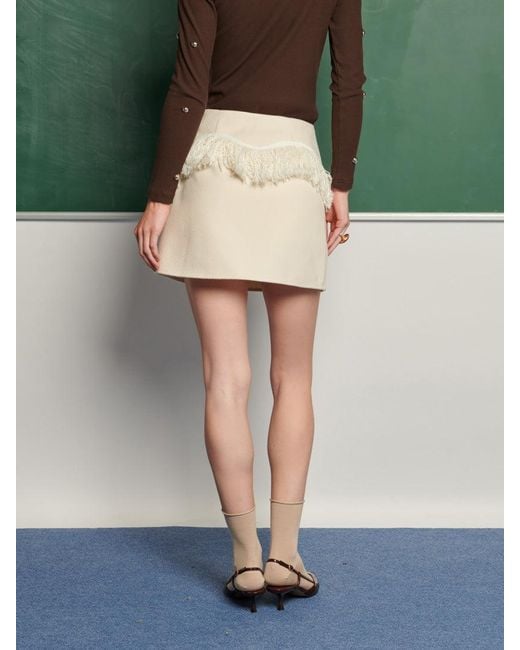 Sister Jane Green Ghospell Soliha Fringe Skirt