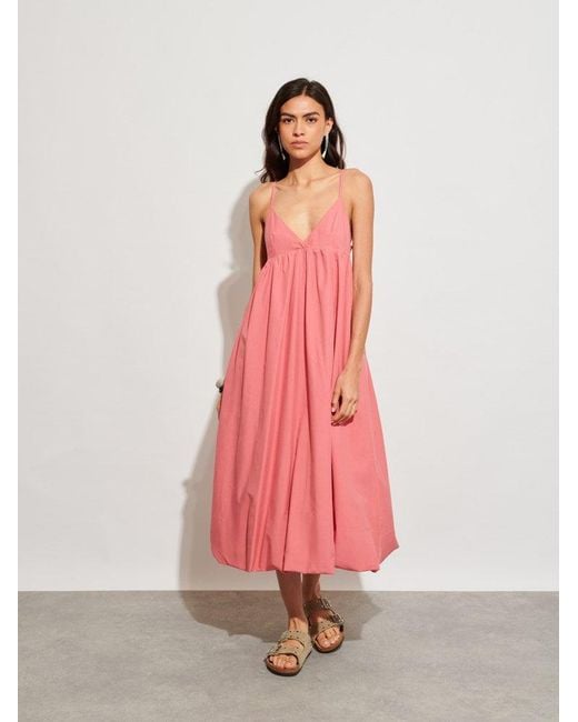 Sister Jane Pink Ghospell Bodhi Midi Bubble Dress