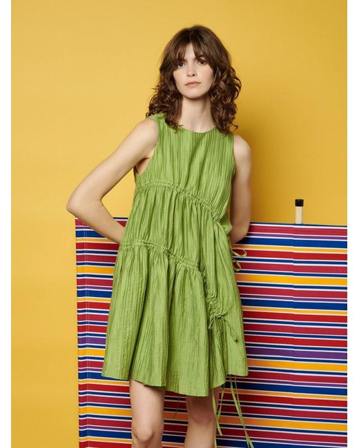 green emerald velvet dress Ghospell Ivy Midi Dress Dark Teal Green / S main image 1