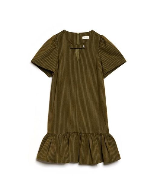 Sister Jane Brown Ghospell Bettie Pinstripe Mini Dress