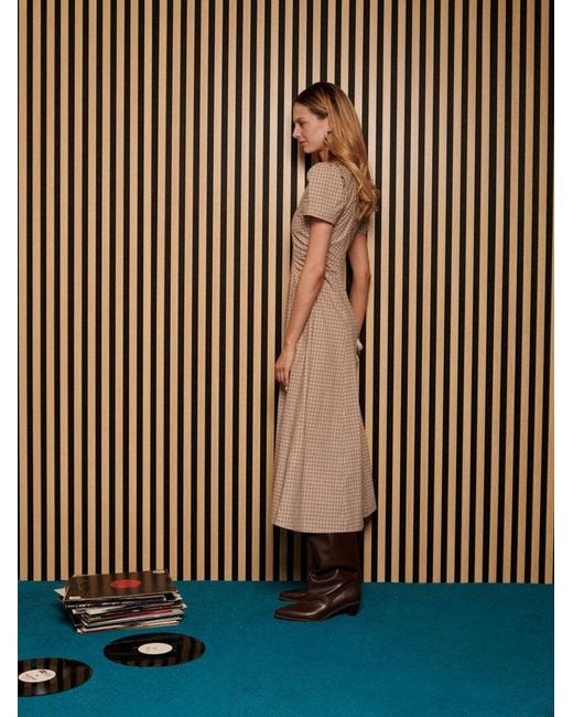 Sister Jane Brown Ghospell Rita Check Midi Dress