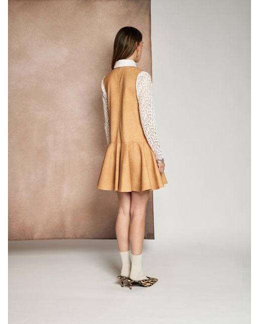 Sister Jane Natural Ghospell Camila Faux Leather Mini Dress