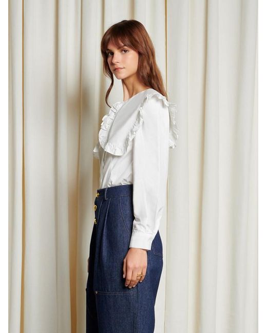 Sister Jane White Ghospell Christy Collar Blouse