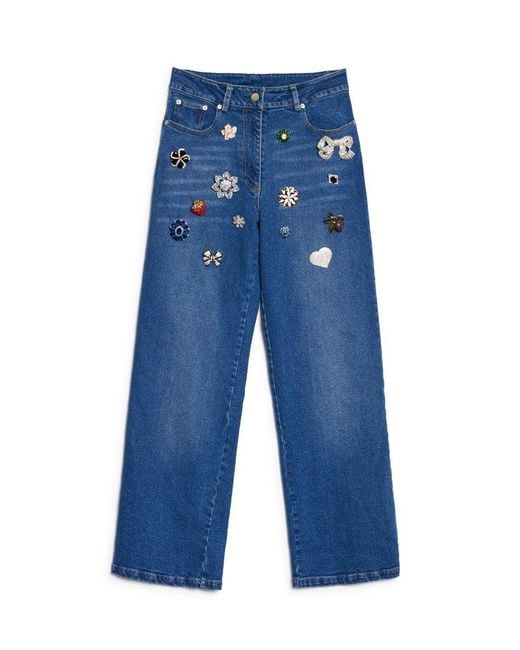 Sister Jane Blue Dream Couleur Brooch Jeans