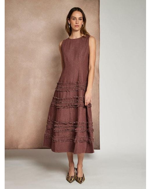 Sister Jane Brown Ghospell Minka Midi Dress