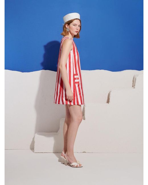 Sister Jane Blue Tinos Stripe Mini Dress