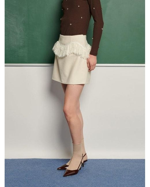 Sister Jane Green Ghospell Soliha Fringe Skirt