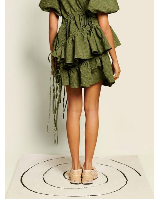 Sister Jane Green Ghospell Maz Ruched Mini Skirt