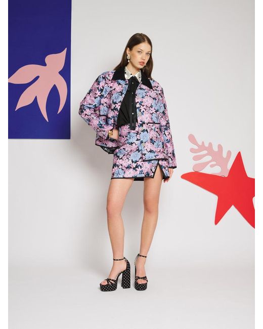 Sister Jane Multicolor Floral Canvas Jacquard Jacket