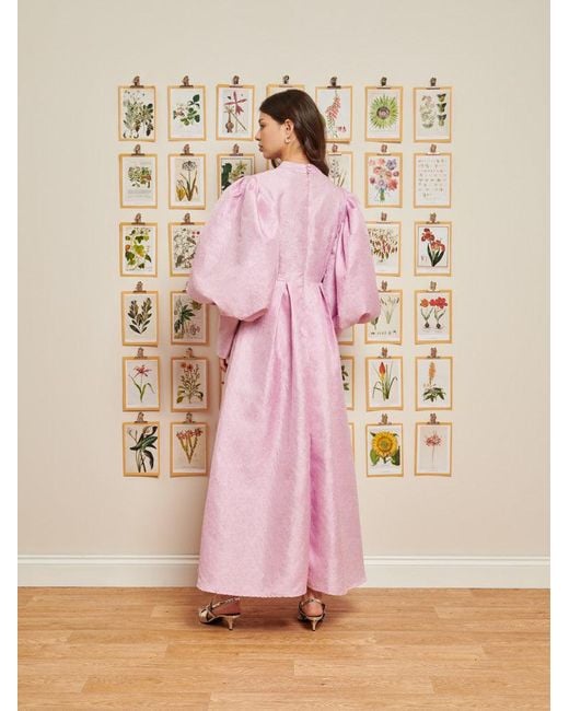 Sister Jane Dream Adorn Jacquard Midi Dress in Pink | Lyst
