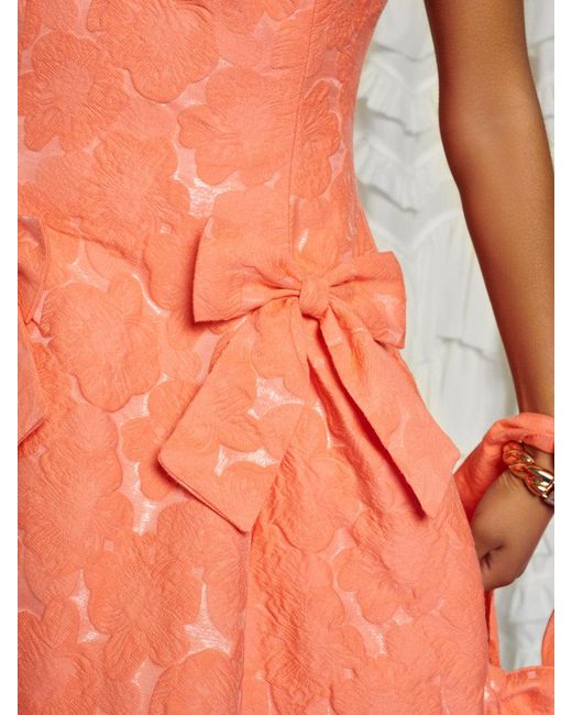 Sister Jane Multicolor Dream Tangerine Jacquard Mini Dress