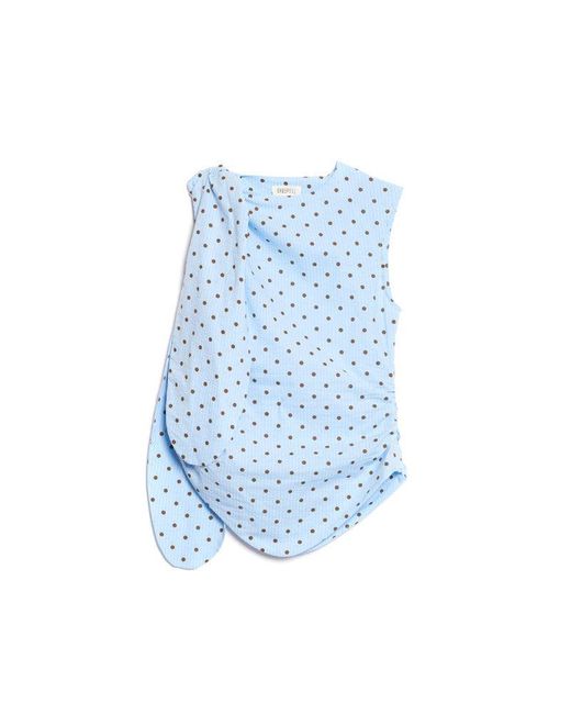 Sister Jane Blue Ghospell Farah Polka Dot Top