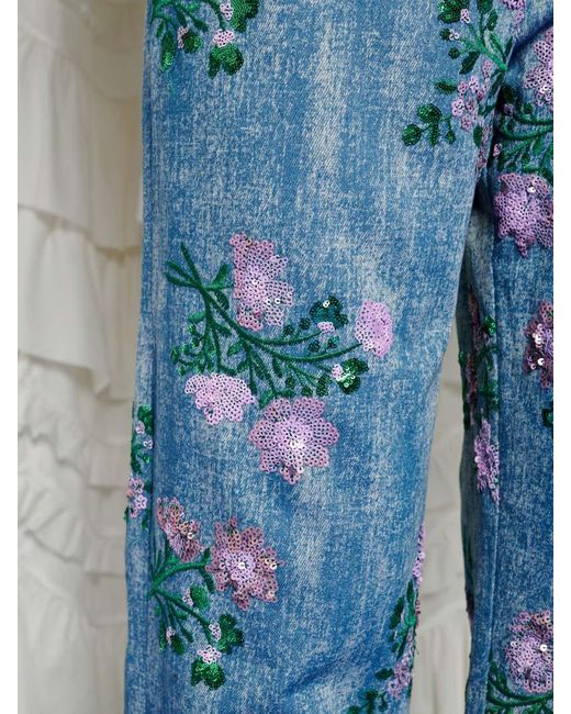 Sister Jane Blue Dream Azul Embellished Trousers