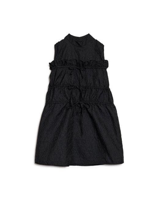 Sister Jane Black Ghospell Amina Ruched Mini Dress