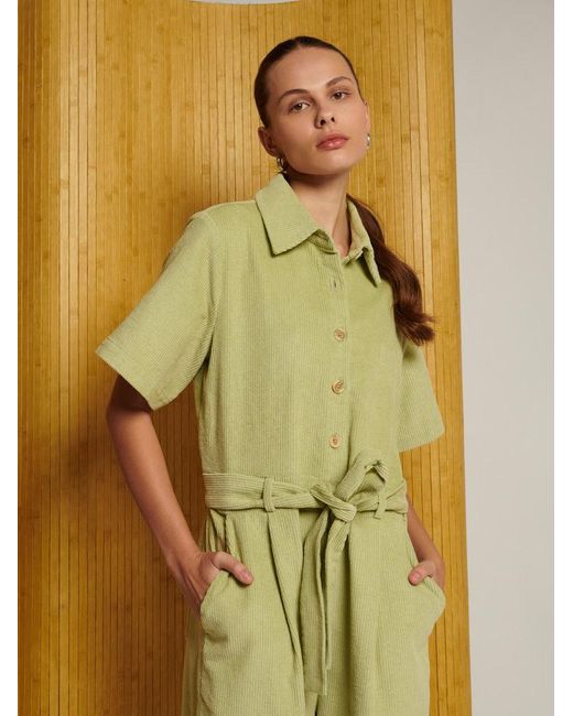 Sister Jane Yellow Ghospell Vega Cord Jumpsuit