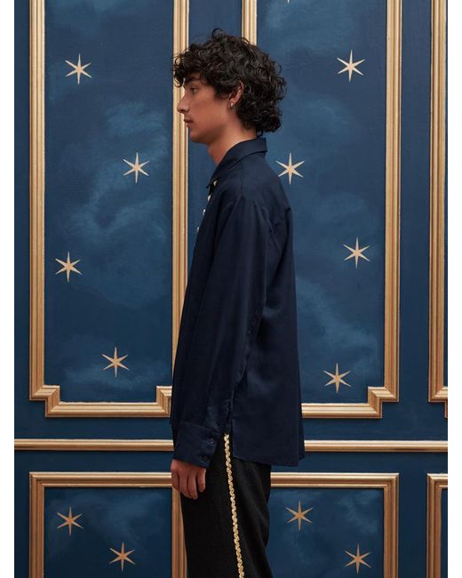 Sister Jane Blue Waltz Polo Shirt
