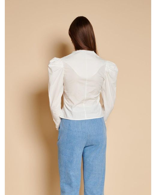 Sister Jane Blue Ebba Trim Blouse