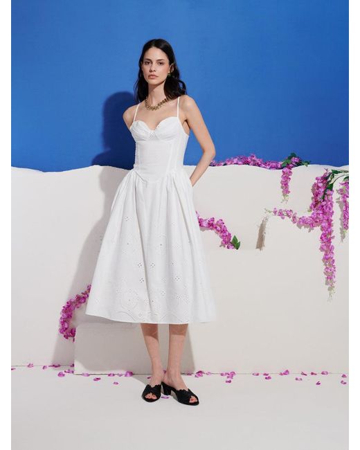 Sister Jane Blue Dream Alina Sweetheart Midi Dress