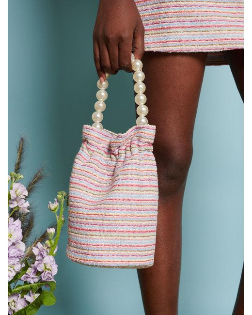 Sister Jane Multicolor Dream Honeydew Tweed Bag
