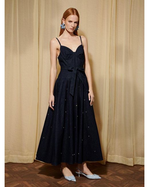 Sister Jane Dream Brightside Denim Midi Dress in Blue | Lyst
