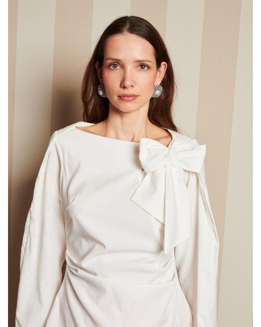 Sister Jane Natural Dream Lantern Bow Blouse