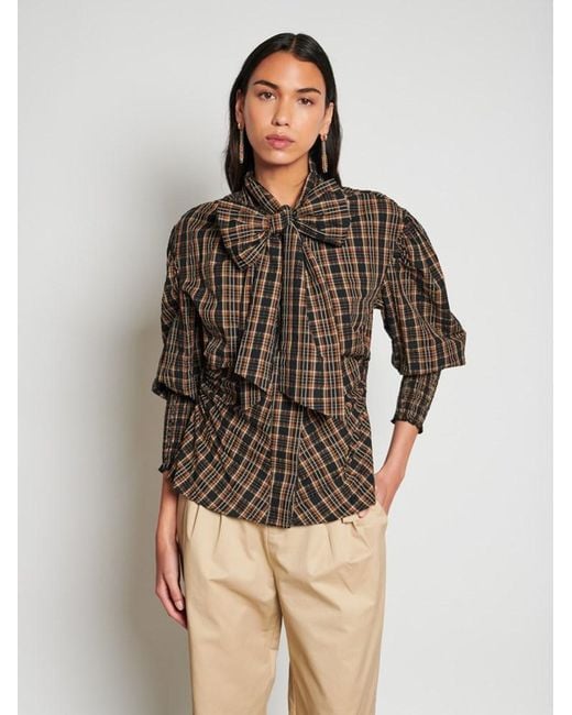 Sister Jane Brown Ghospell Tamara Bow Blouse