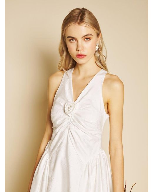 Sister Jane Multicolor Lily Jacquard Rosette Midi Dress