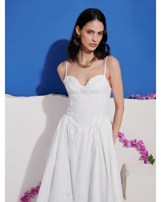 Sister Jane Blue Dream Alina Sweetheart Midi Dress