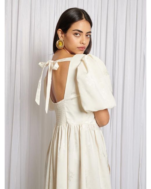 Sister Jane Natural Luna Lace Trim Dress