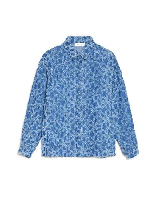 Sister Jane Blue Manon Fleur Denim Shirt