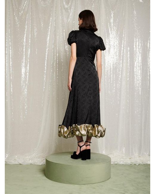Sister Jane Multicolor Gilded Ruffle Midi Dress