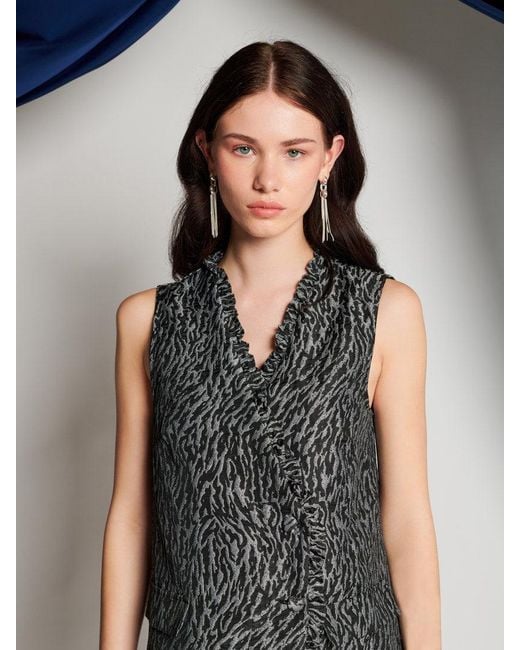 Sister Jane Gray Ghospell Jocelyn Wrap Mini Dress