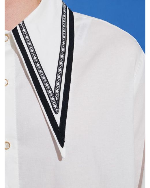 Sister Jane Blue Kostas Trim Shirt