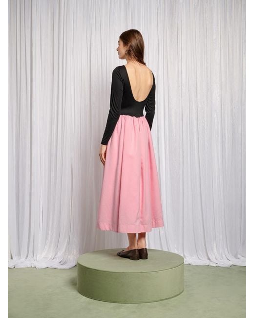Sister Jane Pink Ballerina Open Back Dress