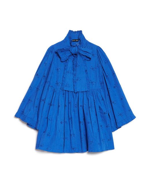 Sister Jane Blue Meadow Sage Bow Mini Dress