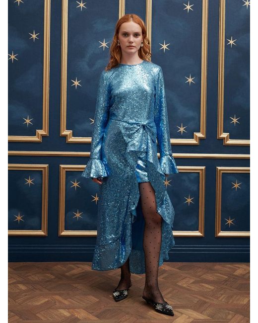 Sister Jane Moonlight Sequin Midi Dress in Blue | Lyst Sister Jane Moonlight Sequin Midi Dress in Blue | Lyst