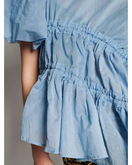 Sister Jane Ghospell Alice Ruched Top in Blue | Lyst UK